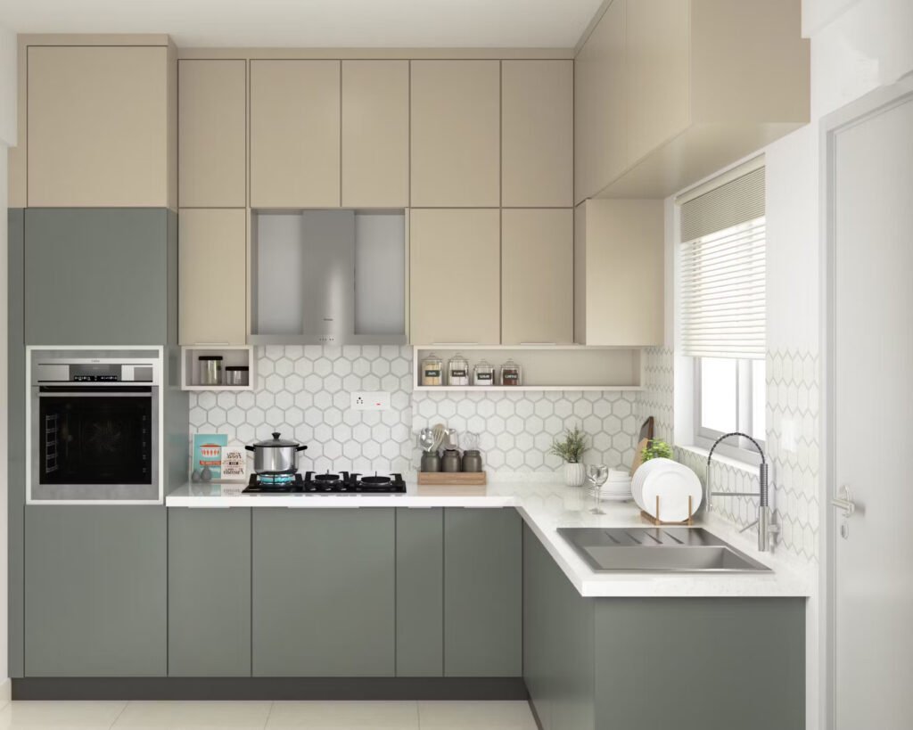 Grey and Beige Kitchens