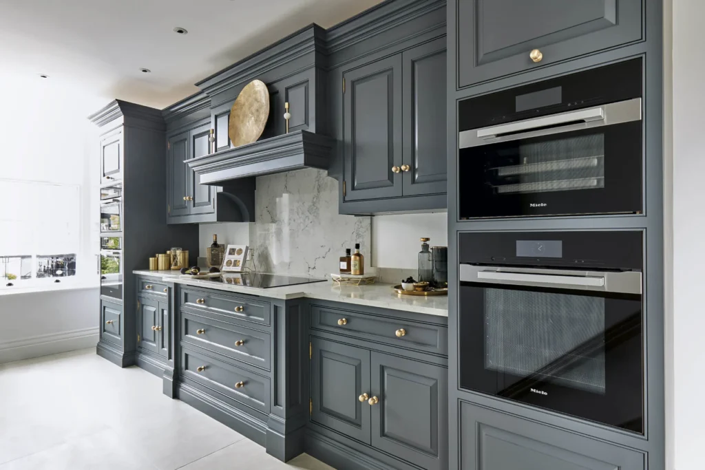 grey kitchen cabinet