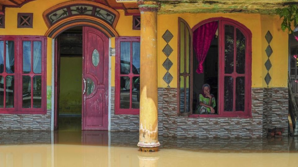 flooded house