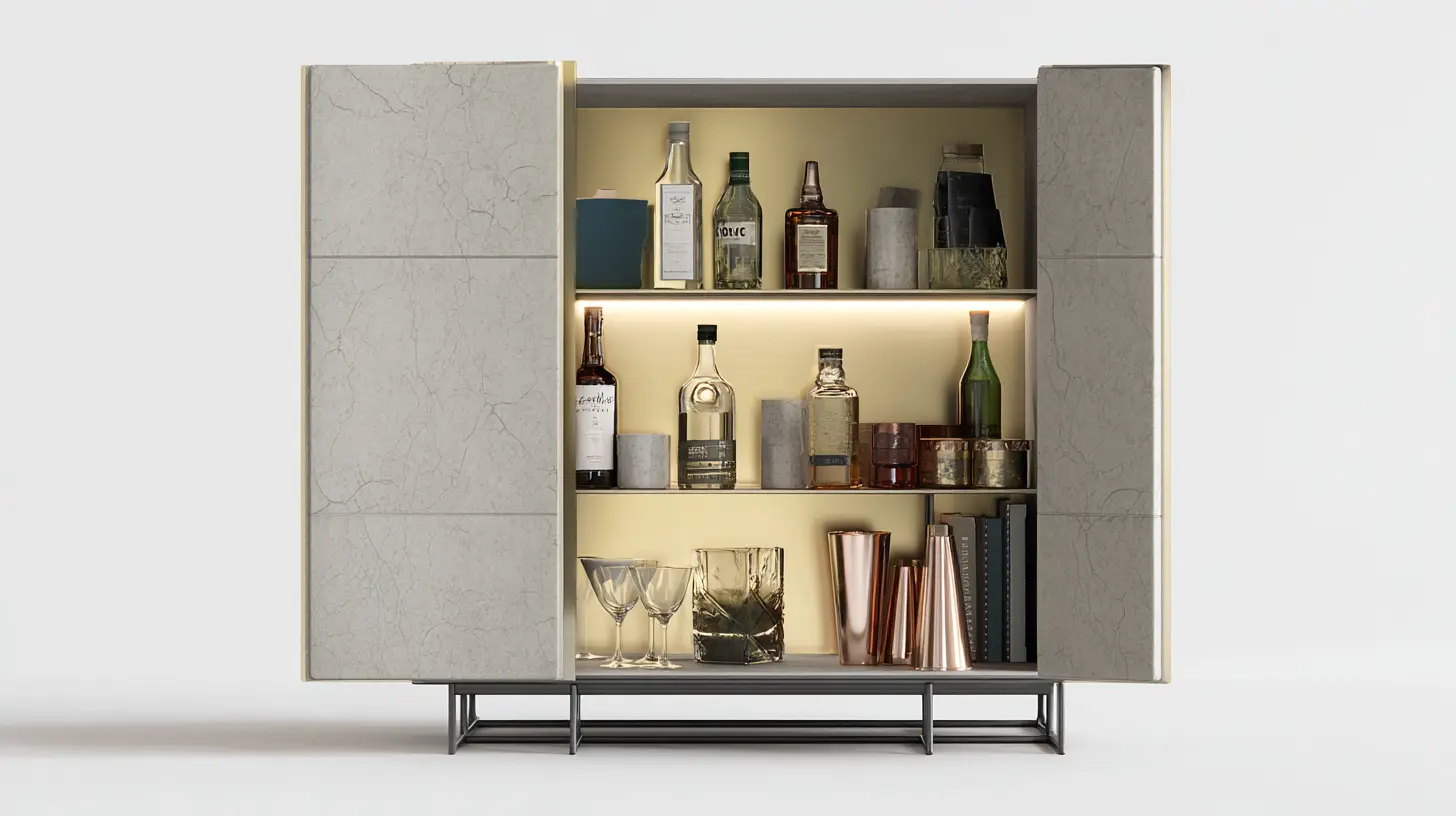 Modern Minimalist Bar Cabinet