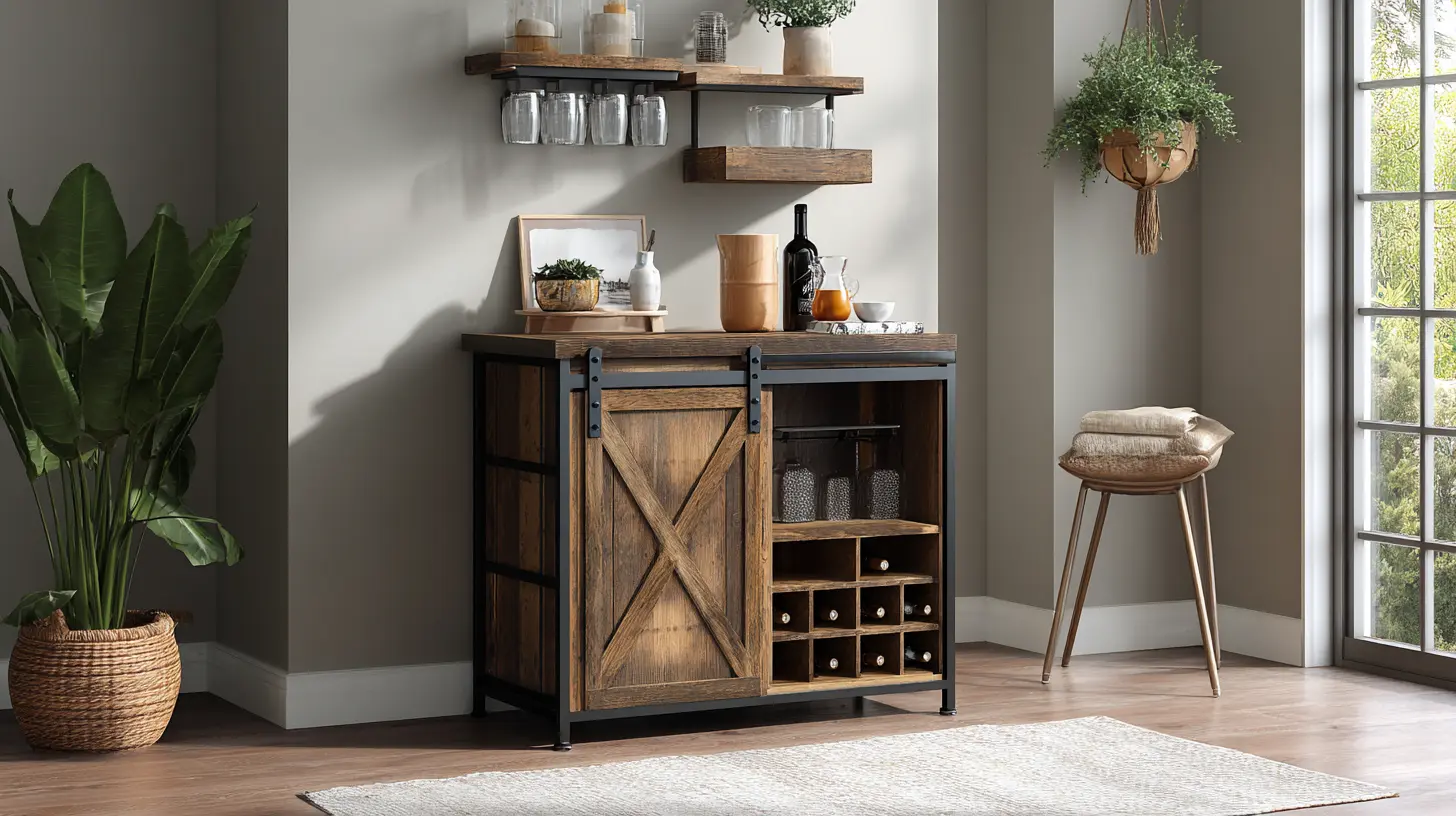 Modern Farmhouse Bar Cabinet