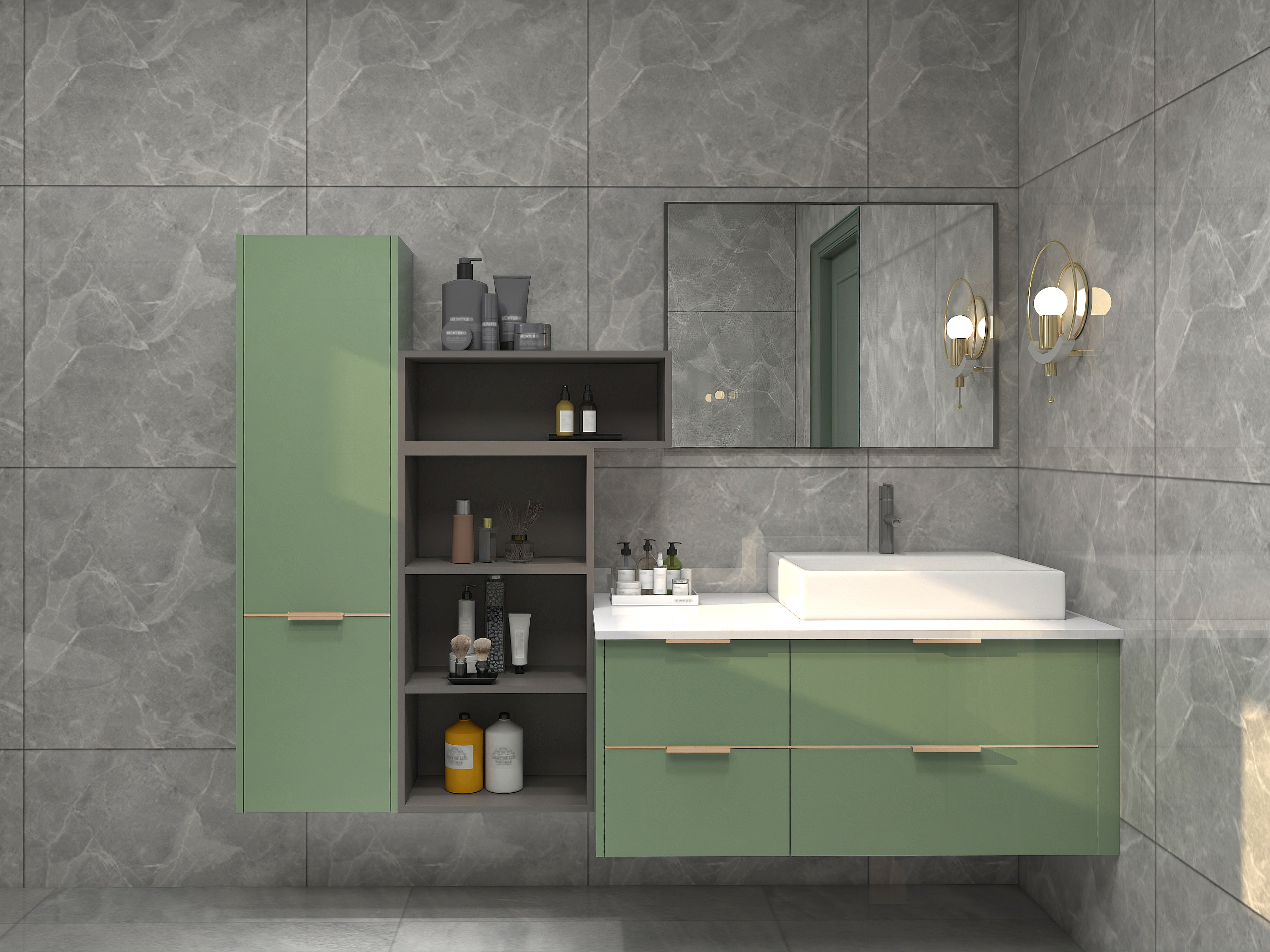 Earthy Tones Bathroom Vanities