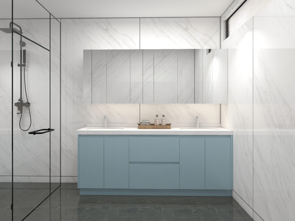 Muted Pastels Bathroom Vanities