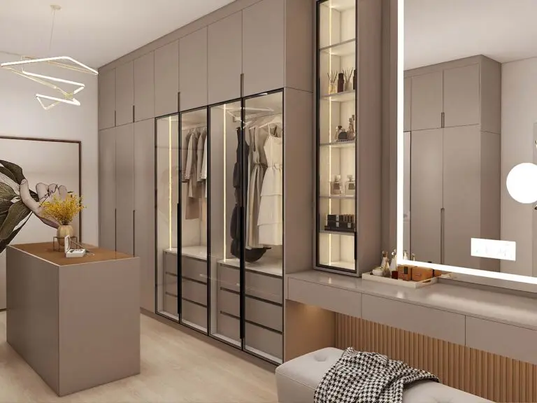 elegant-golden-u-shaped-walk-in-closet-with-glass-doors-3