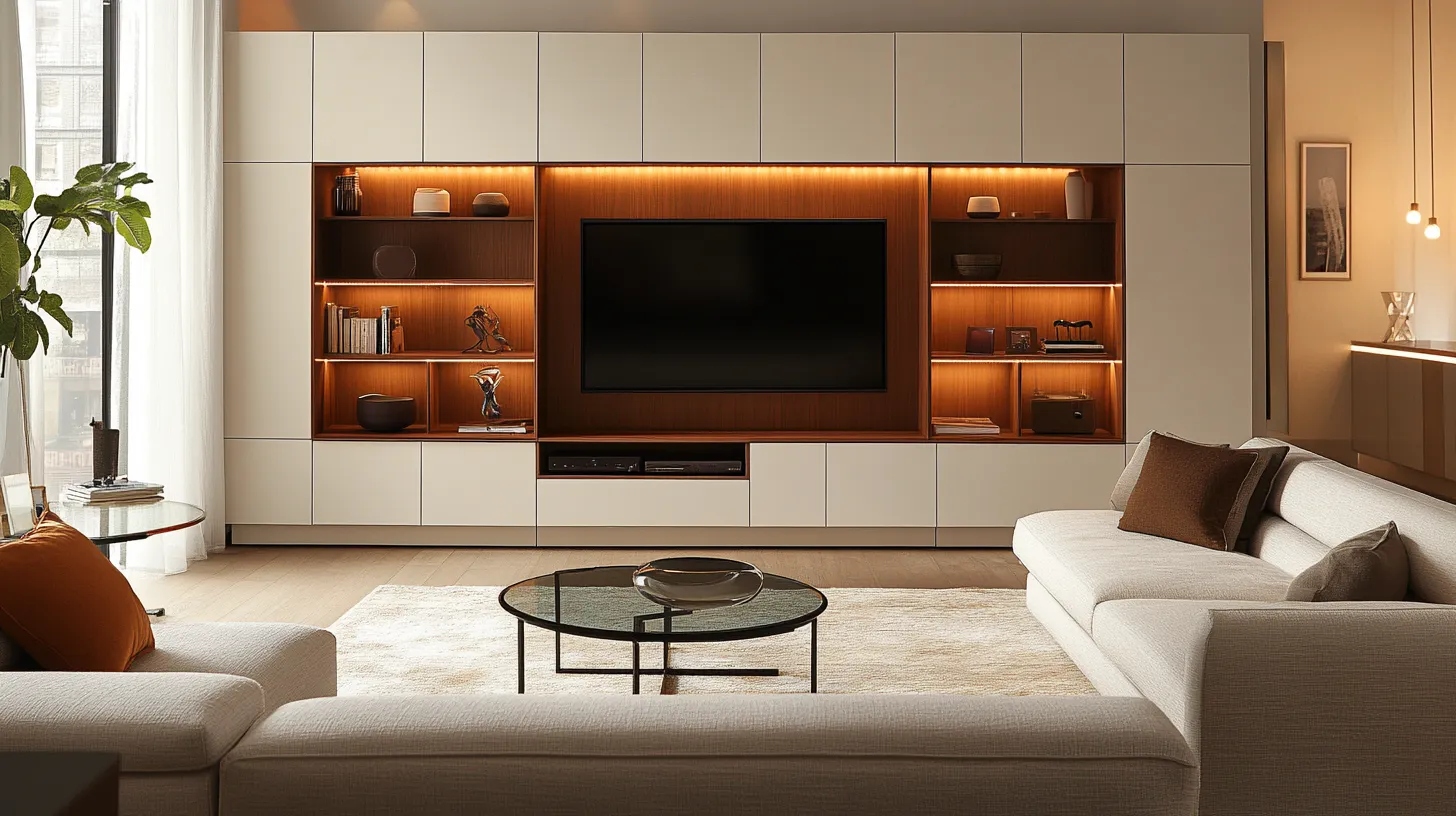 Cabinet Types:What types of custom cabinets are required for interior renovation? 6 A_modular_TV_cabinet_system_that_is_customizable