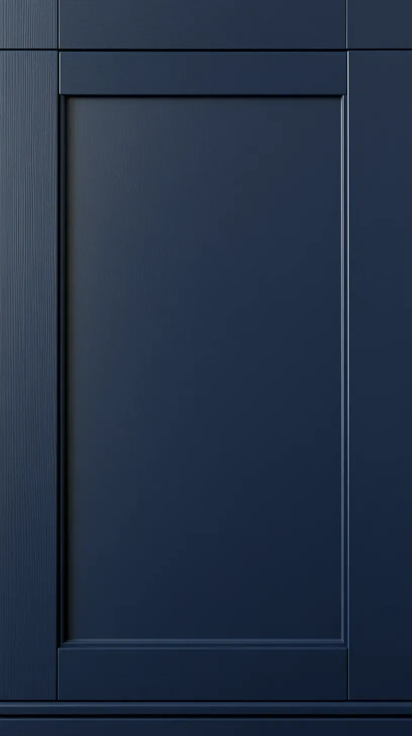Shaker-style wooden kitchen door with a five-piece frame and recessed panel