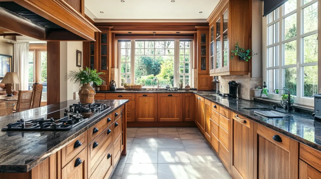 Rustic and Natural Wood Cabinets