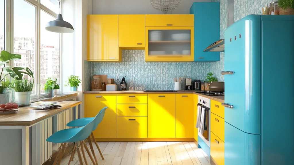 Colorful Cabinets for a Playful Vibe
