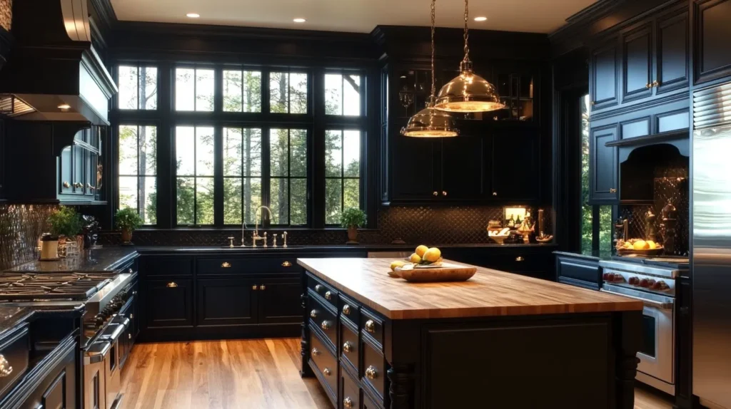 Black Kitchen Cabinets14