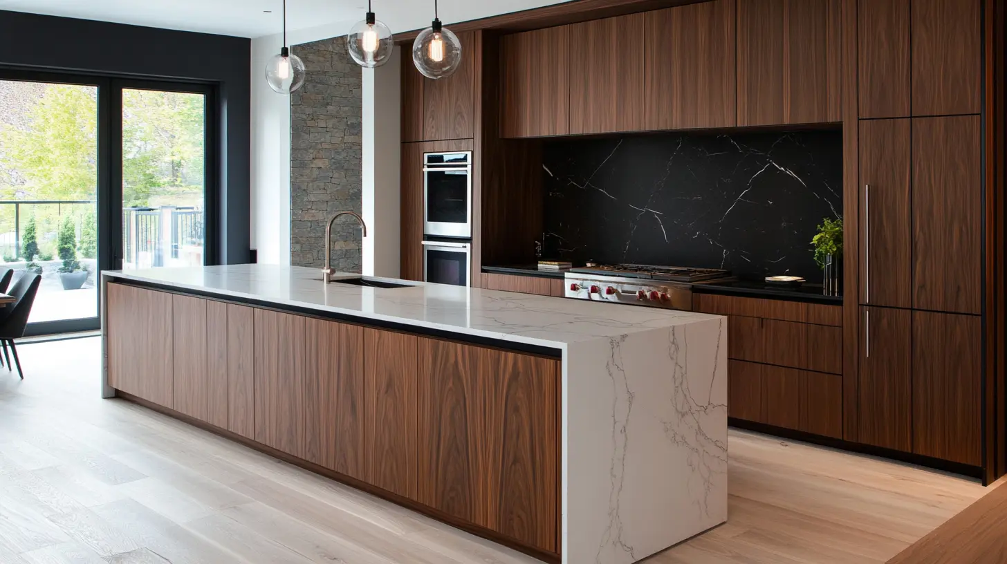 Black Walnut Kitchen Cabinets