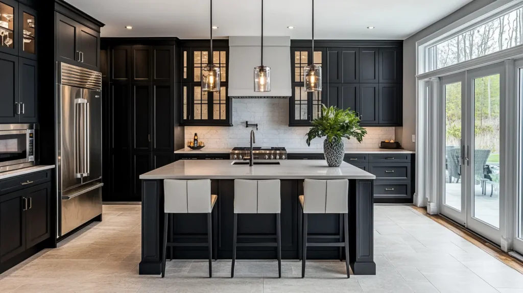 Black Kitchen Cabinets18