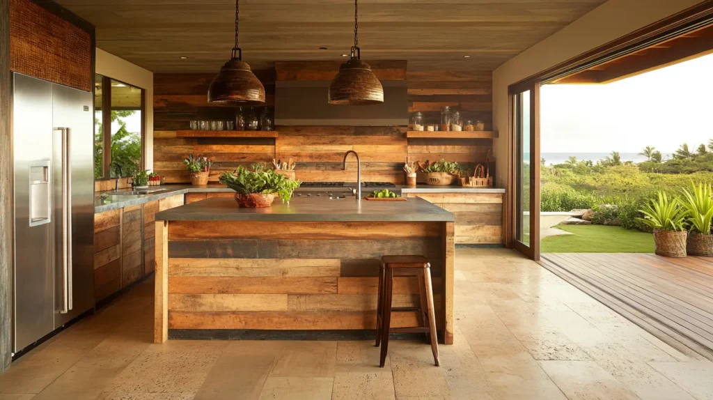 Eco-Friendly Recycled Wood Cabinets