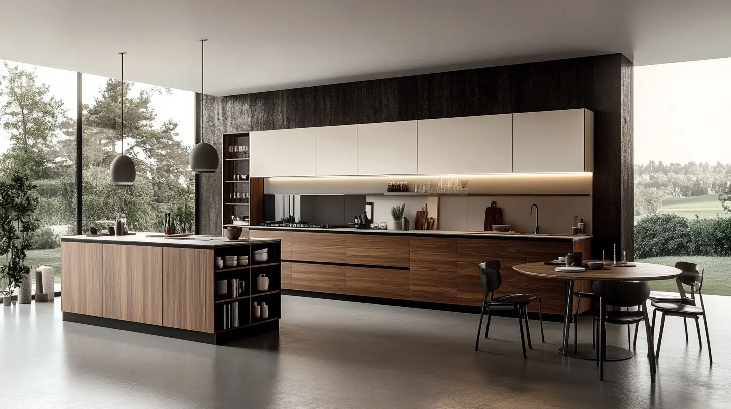 Floating Cabinets for a Modern Look