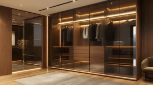 Hotel Closet Designs with Integrated Mirrors