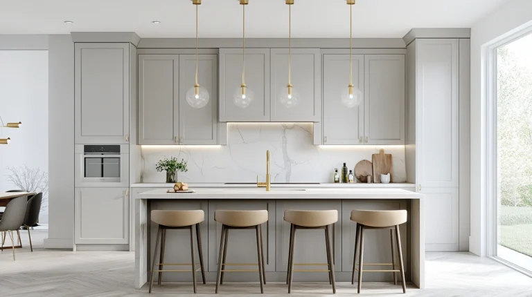 Scandi-Inspired Light Gray Cabinets