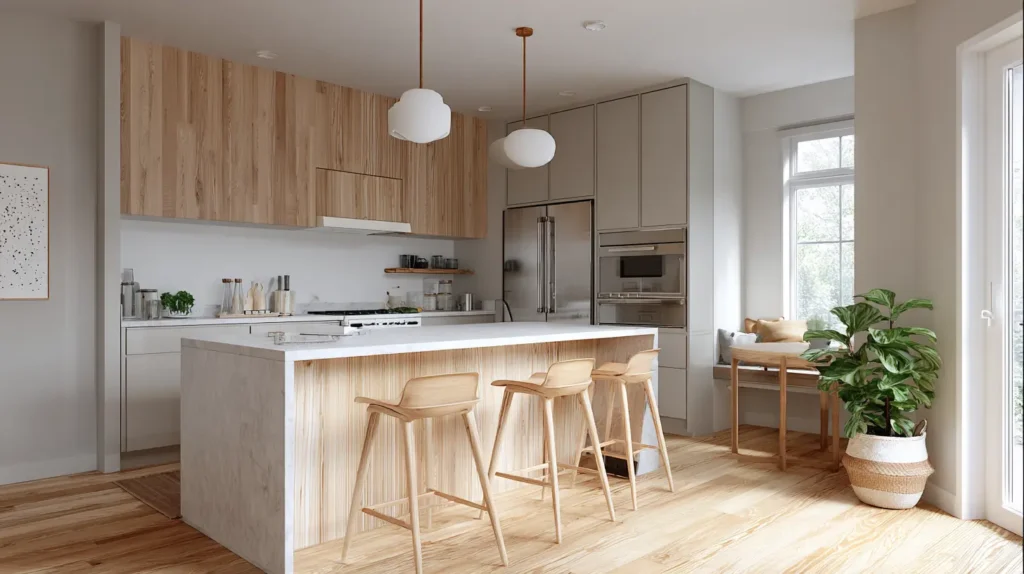 Scandinavian Minimalism kitchen cabinet
