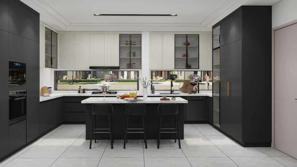 Gray Kitchen Cabinet