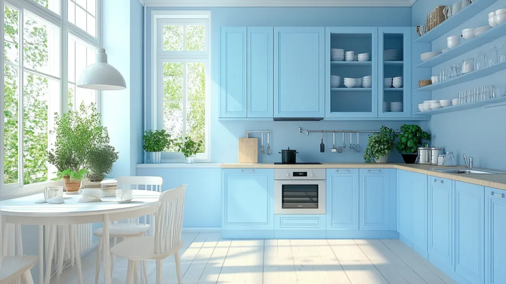 Sky Blue Kitchen Cabinets