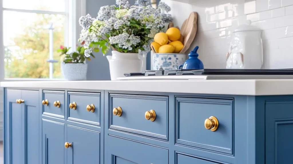 Blue Kitchen Cabinet Knobs