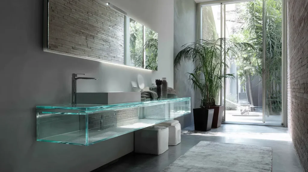 Glass Bathroom Vanities