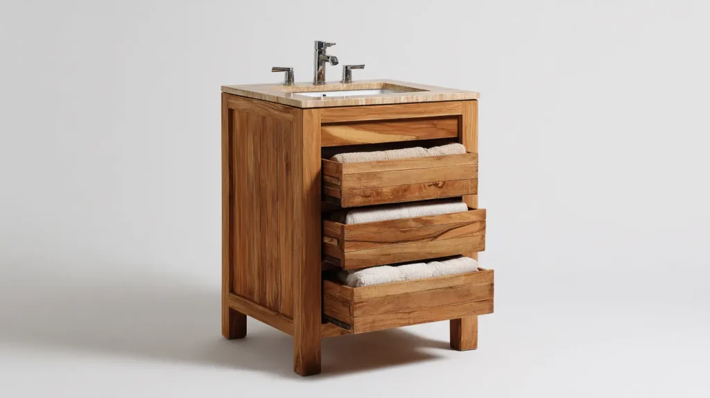 Teak Bathroom Vanity 30 Inch