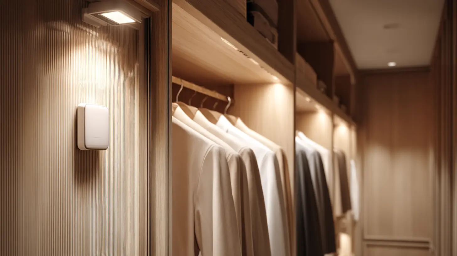 Automated Lighting and Sensors wardrobe
