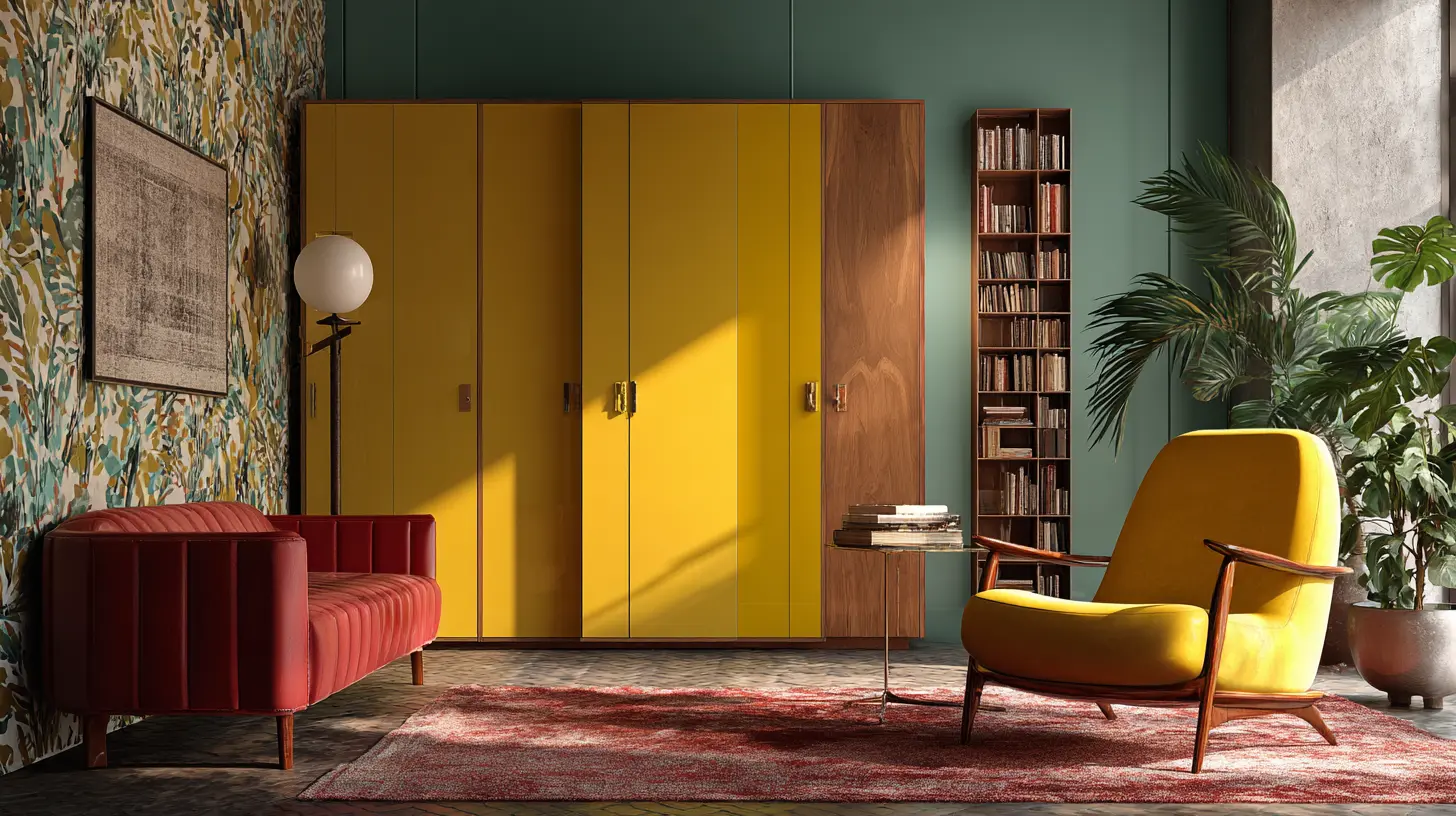 Bold Patterns and Colors Retro wardrobes