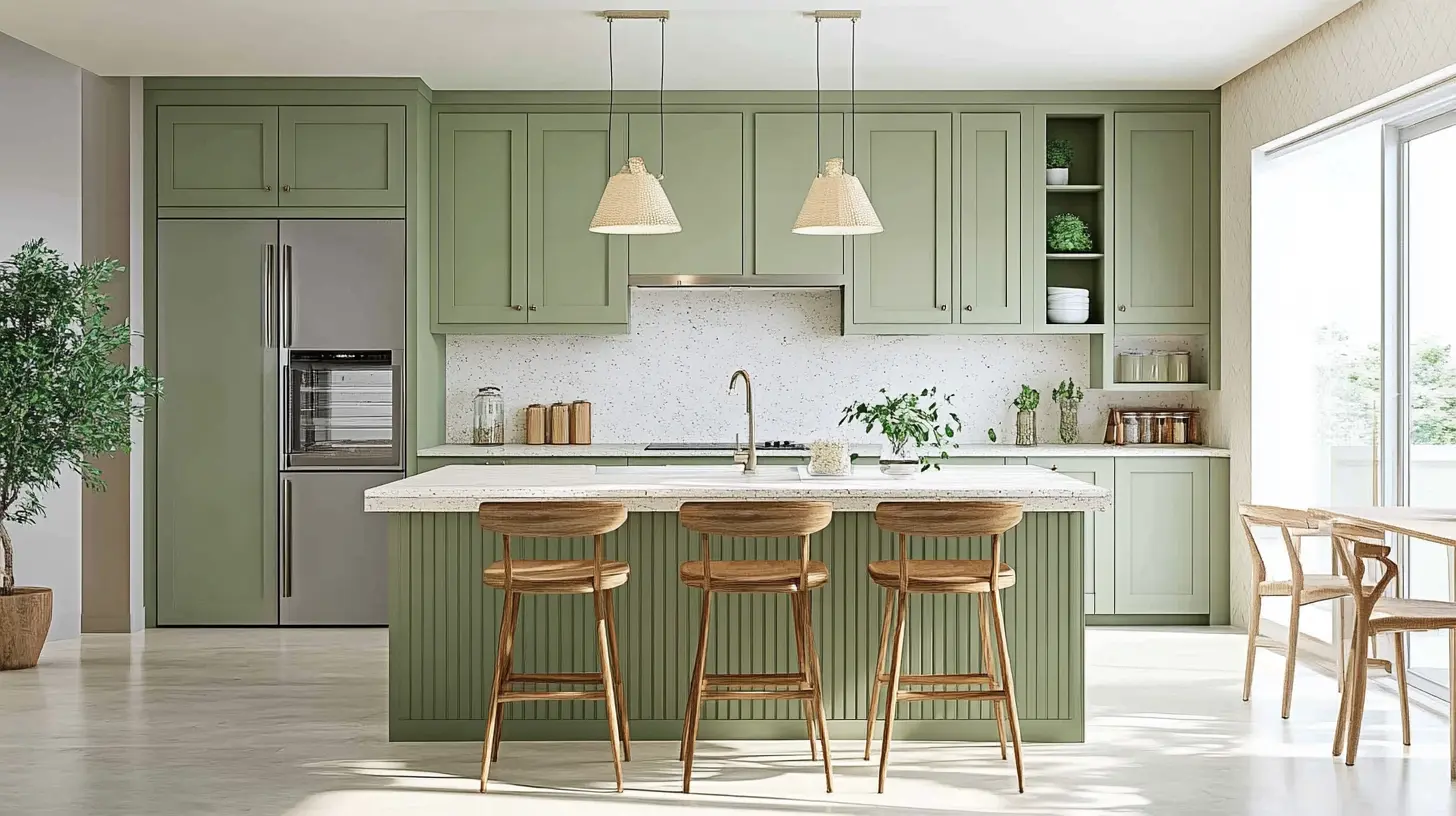Sage Green Kitchen Cabinets