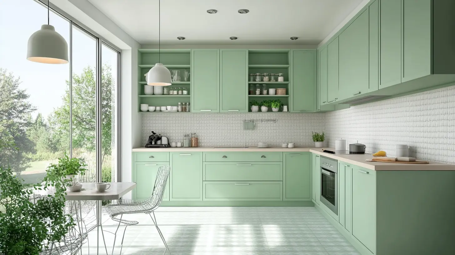 Mint Green for a Fresh, Modern Kitchen