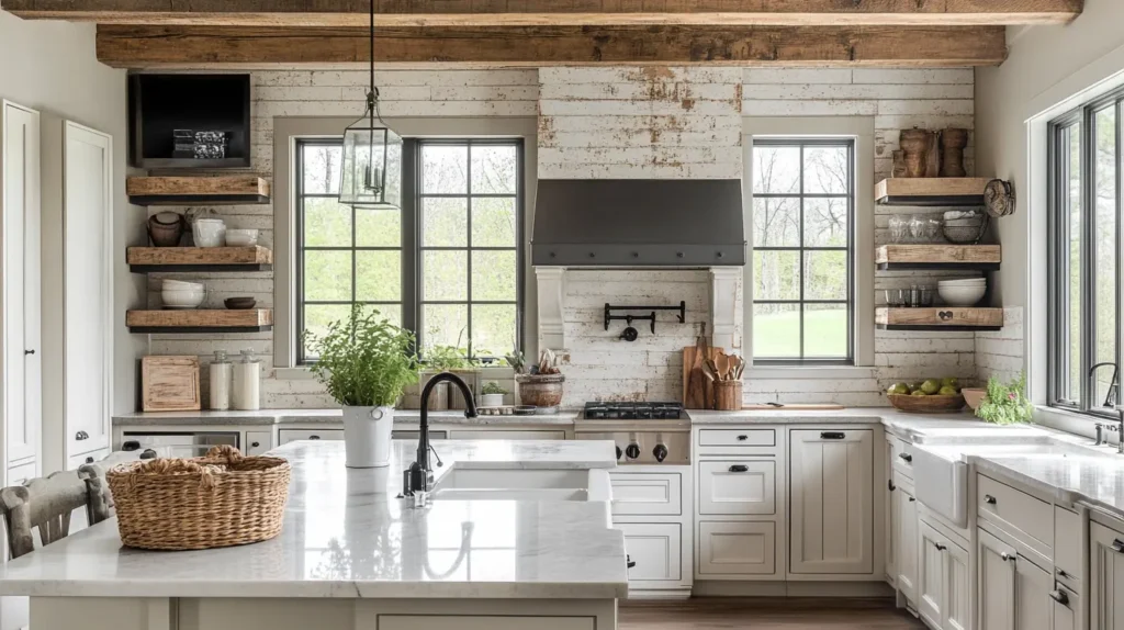 Farmhouse-Inspired Backsplashes