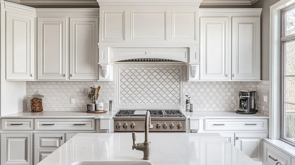 Backsplash with White Cabinets