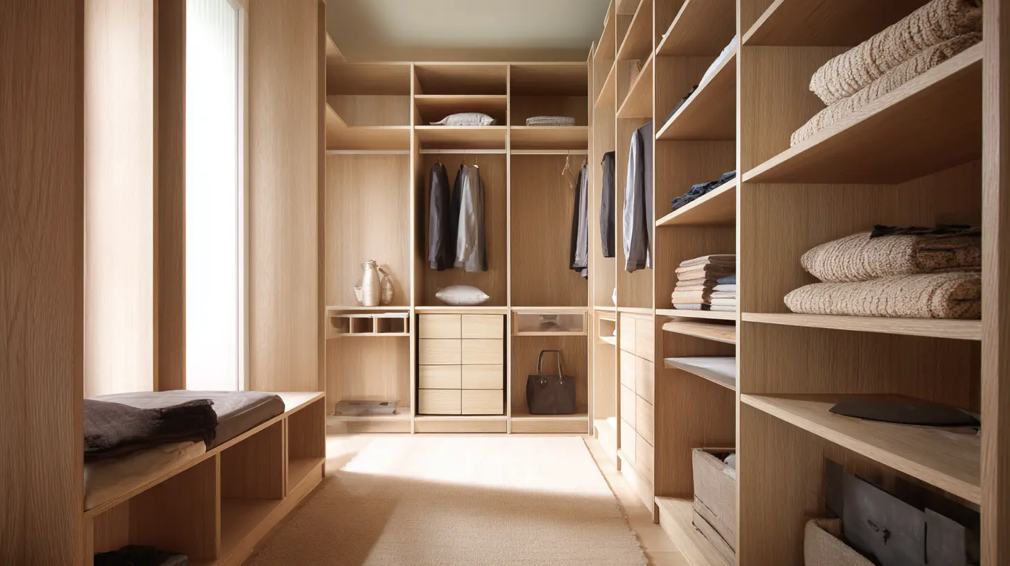 Wood Tones Light wood tones wardrobe