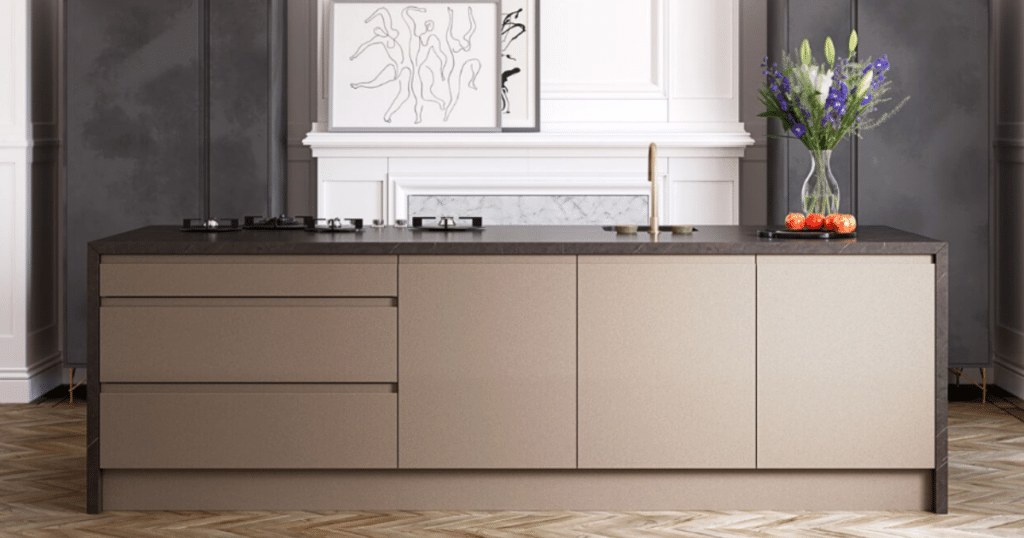 customize your kitchen with J-handle door cabinets,