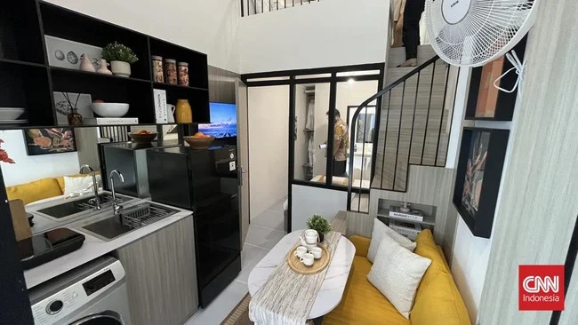 Living in Indonesia often means adapting to compact apartments in Jakarta