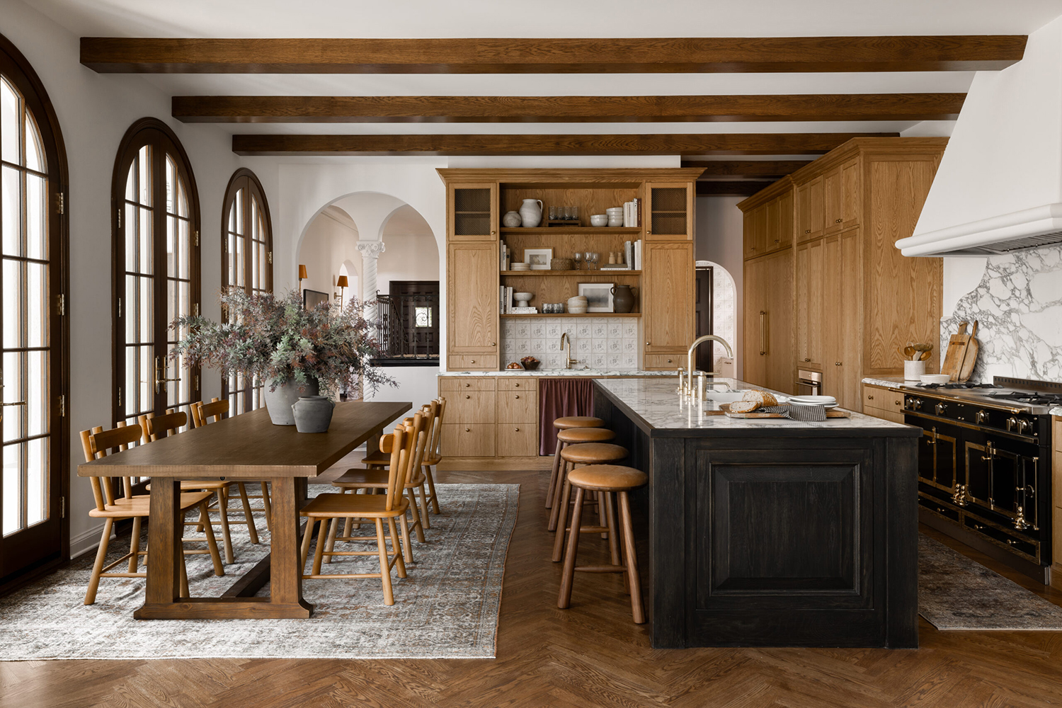Two-Tone Kitchen Cabinets Rustic Farmhouse kitchen cabinet