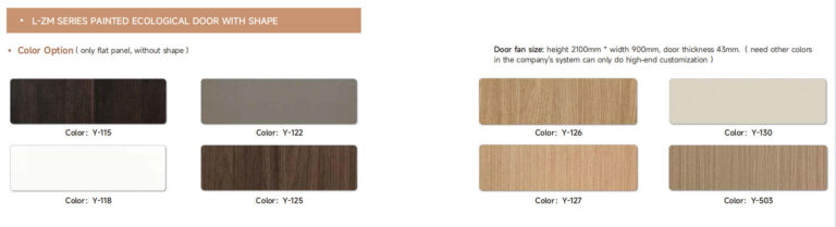 ALUMINUM ECOLOGICAL DOOR 2 painted ecological door with shape colors options