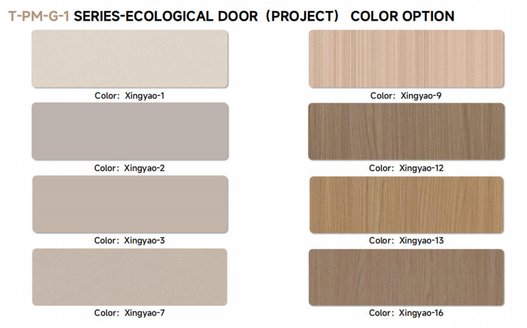 t pm g 1 series ecological door color option