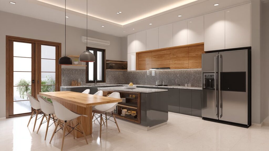 20 Gaya Renovasi Lemari Kabinet Dapur yang Paling Digemari di Indonesia - PA Home 1 Lemari Kabinet Dapur Minimalis