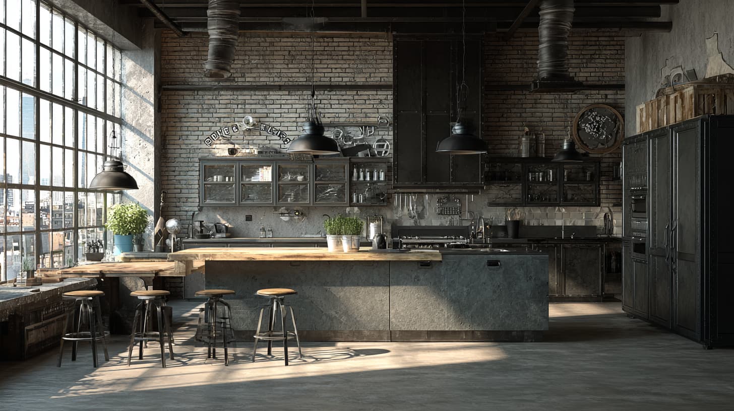 Lemari Kabinet Dapur Industrial