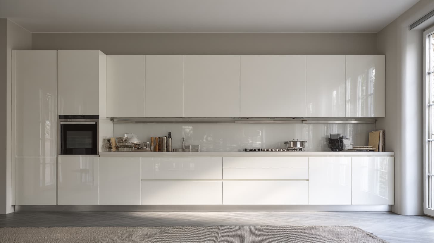 Lemari Kabinet Dapur Dengan Material Komposit