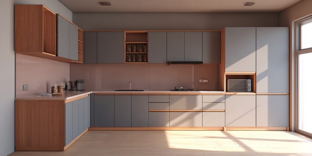 l shaped kitchen cabinets 1