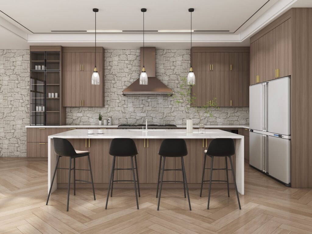 Melamines Kitchen Cabinets 7 melamine kitchen cabinets with white island