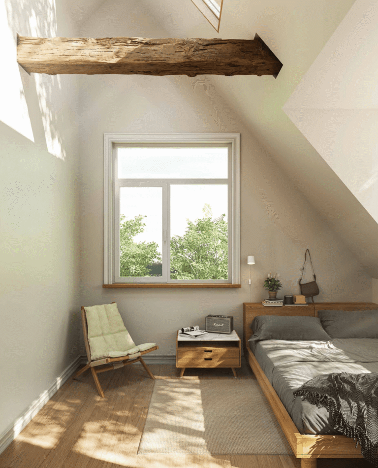 attic bedroom with casement window gc60 1
