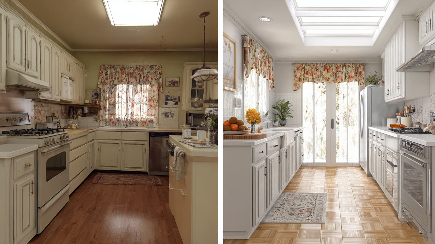 Kitchen Remodels Before and After Gally 7 Kitchen redesign progress