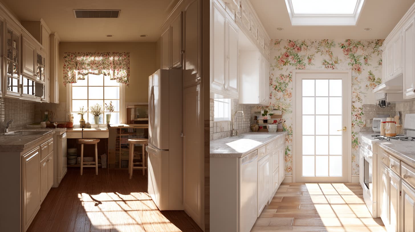 Kitchen Remodels Before and After Gally 8 Kitchen transformation before and after