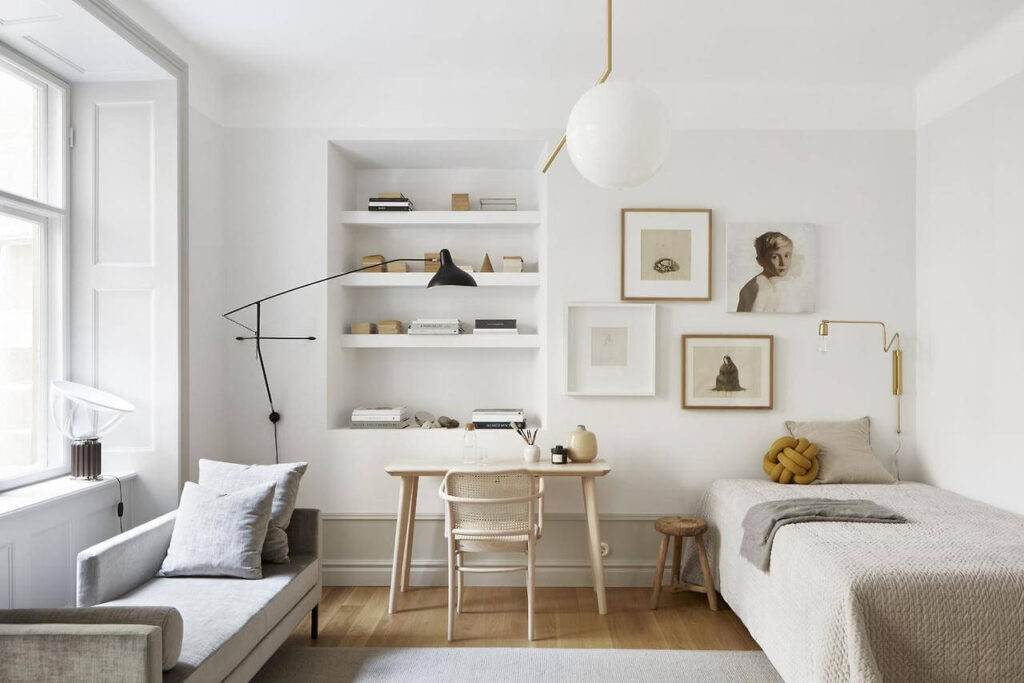 How to Design Small Apartments to Look Spacious with Simple Tips 2 Harness Light Colors and Strategic Painting