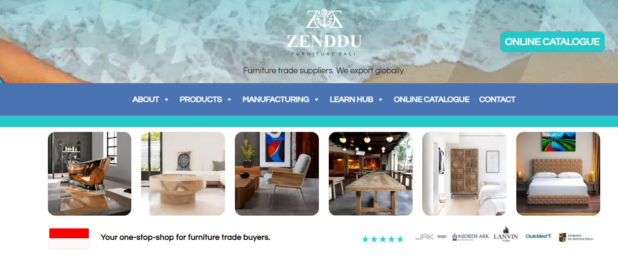 Top 10 Bathroom Vanity Factories in Indonesia 6 6.Zenddu Furniture (Bali)