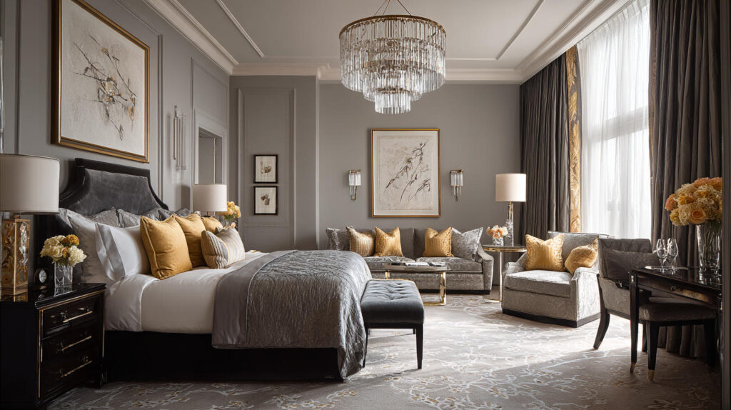 Desain Kamar Tamu Hotel Bertema Elegan