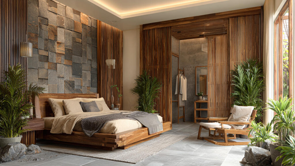 Desain Kamar Tamu Hotel dengan Nuansa Alam