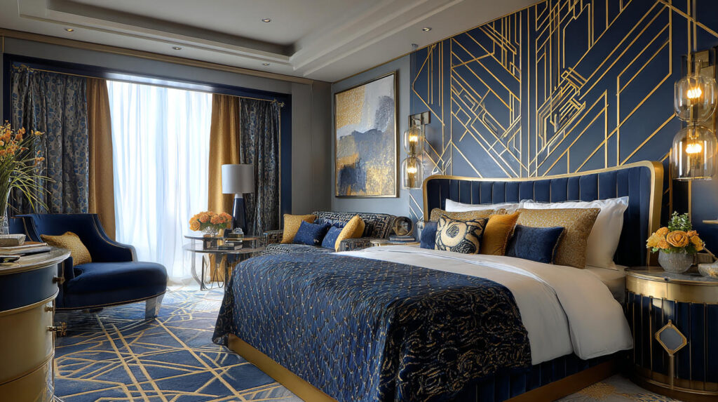 Desain Kamar Tamu Hotel dengan Sentuhan Art Deco